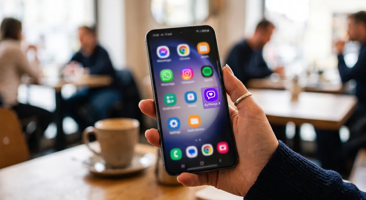 Ikona Maszbox na ekranie głównym telefonu z Androidem