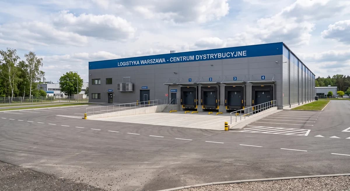 Hala magazynowa z bramami i rampą do rozładunku, przygotowana do wynajmu
